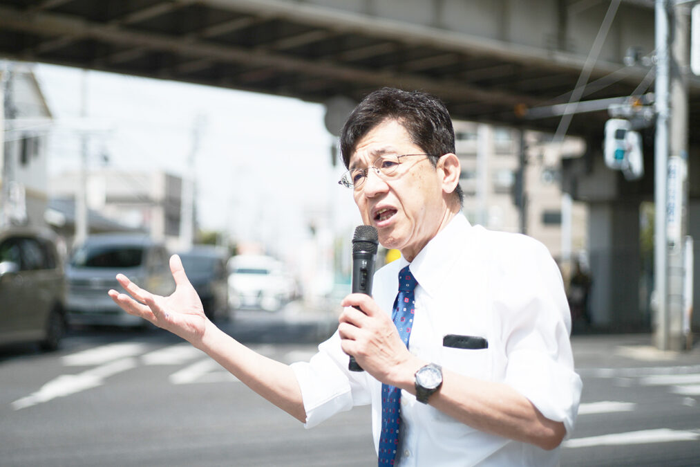 R7 年4月19日（土） 鎌ヶ谷市内街頭