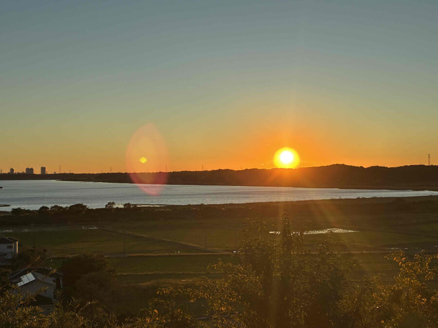 ＢＢＱハウスＳＥＴＯ　印旛沼の夕日