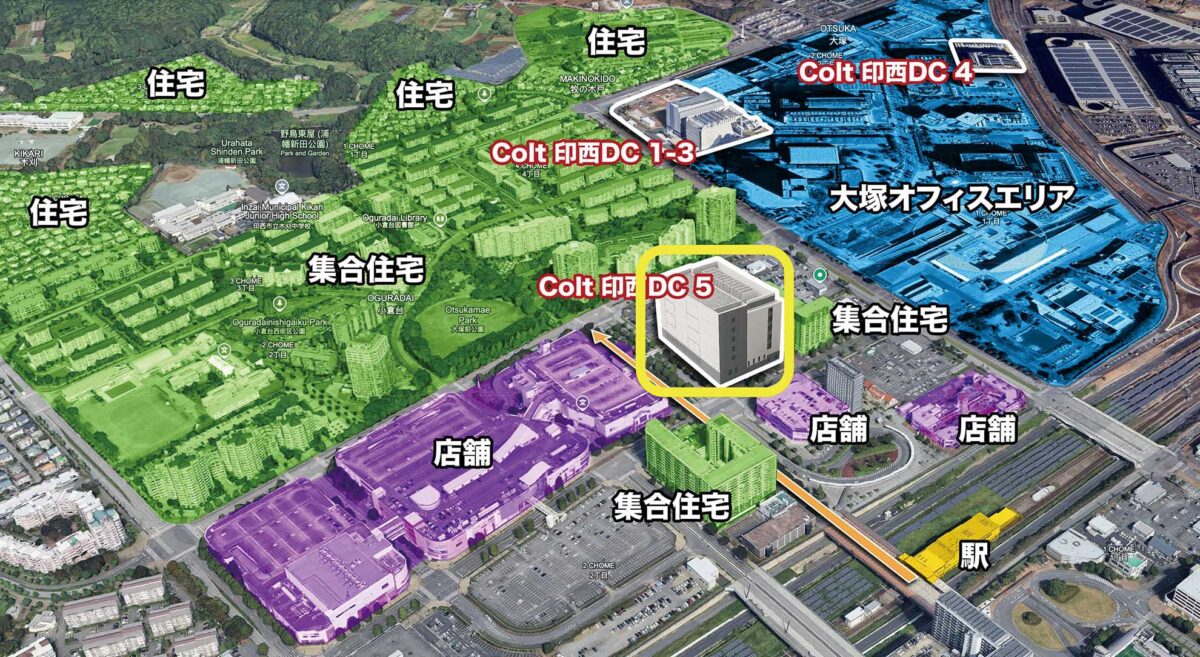 ①印西ファイブ建設予定地：印西ファイブのローケーションイメージ画像（出所：考える会）